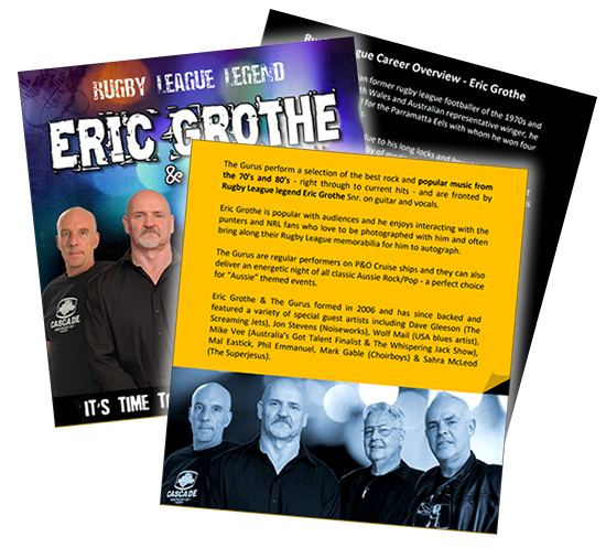 Eric Grothe & The Gurus Biography
